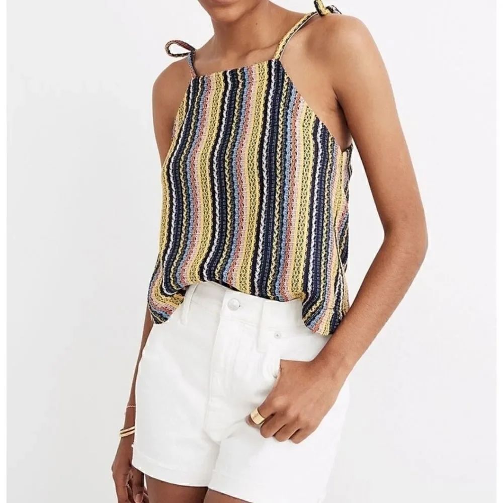 Madewell texture & thread stripe tie shoul…
